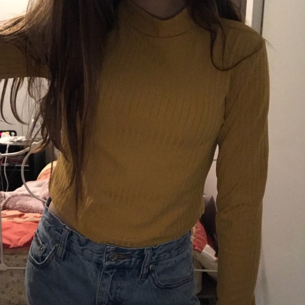 Long sleeve crop top